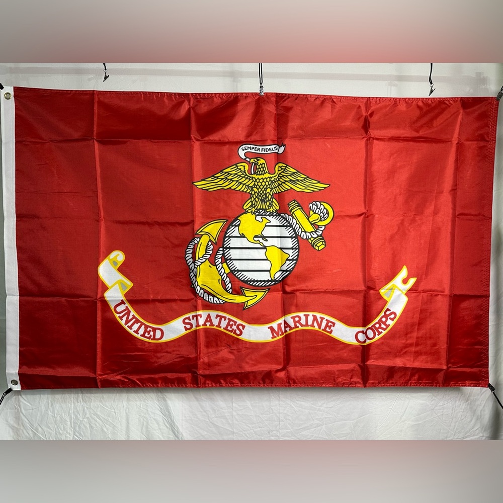 The Marines (USMC) Vibrant Colors With Double Sided Flag 5x3Ft